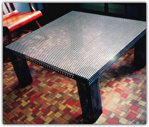 Perforated Metal Table